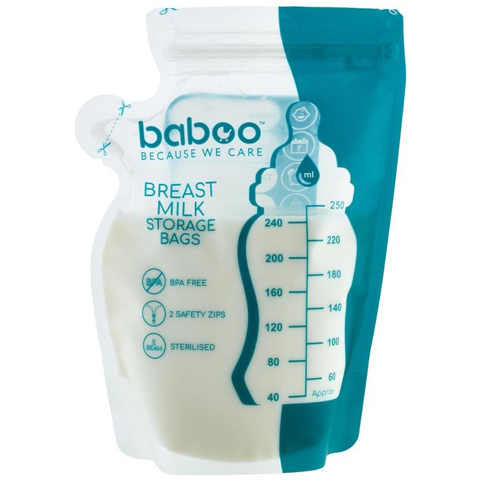 фото Пакеты для хранения грудного молока, 25 шт baboo