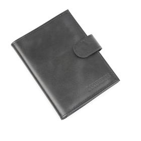 Обложка для автодокументов и паспорт н/к, кнопка, карманов 5, цвет черный пулап ВП1031