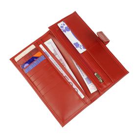 

Кошелек н/к, кнопка, карманов 11, отд.д/монет 1, отделов 4, цвет красный матовый Пр950