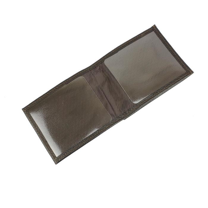 Обложка для удостоверения на кнопке, цвет коричневый