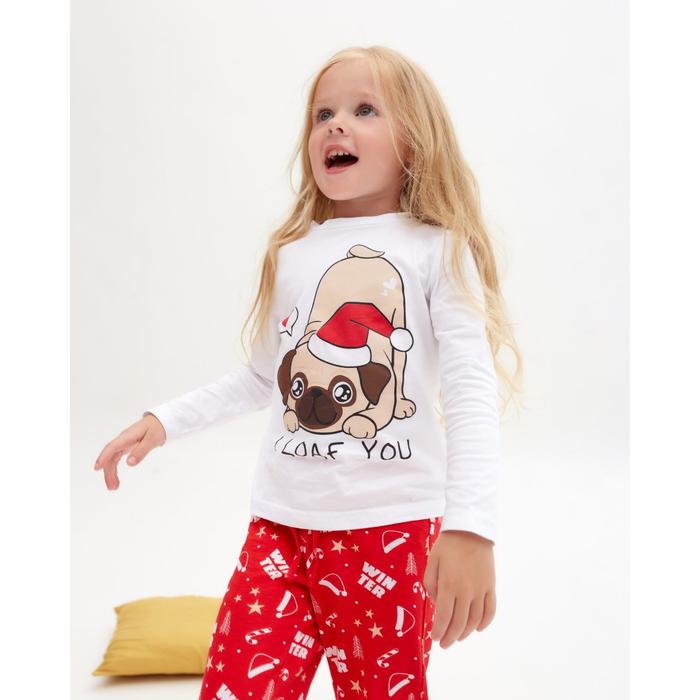 

Пижама детская для девочки KAFTAN "Мопс" р.28 (86-92)