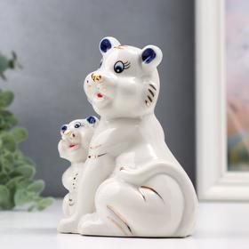 

Сувенир керамика тигрица с тигрёнком 11,5х9х6,2 см