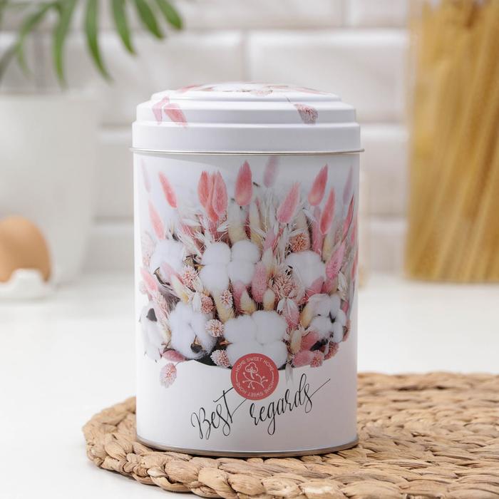

Банка для сыпучих продуктов «Сухоцветы», 1,1 л, 9,9×14,5 см