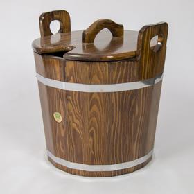 

Запарник из лиственницы, 22 л, 380 × 380 × 400 мм, цвет морёная лиственница