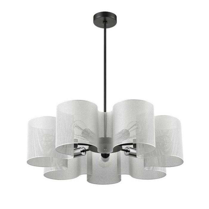 

Люстра Cross, 7x60Вт E27 , цвет чёрный, хром