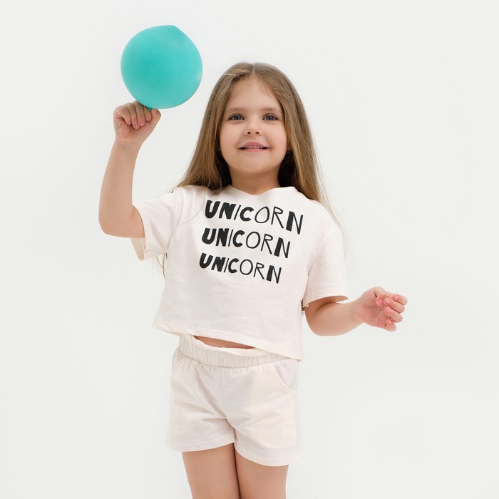 

Футболка детская укороченная KAFTAN "Unicorn" р.30 (98-104)