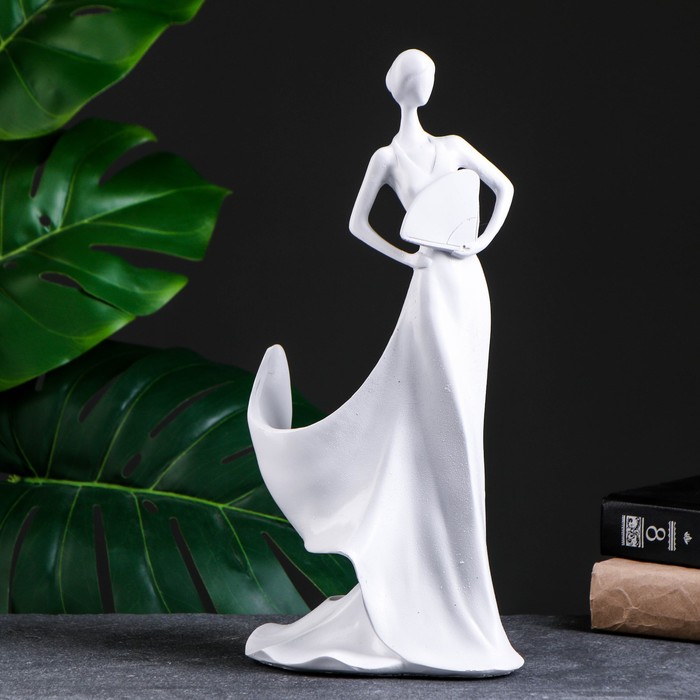 

Подставка под бутылку "Леди" белая, 16х14х35см