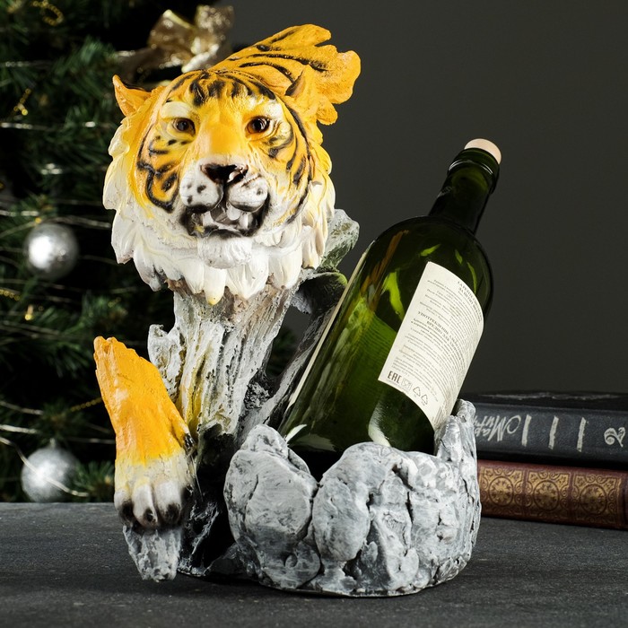 фото Подставка под бутылку "тигр" цветной хорошие сувениры