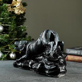 

Копилка "Тигр на камне" серебро, 20х33см