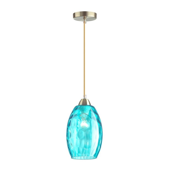 

Светильник SAPPHIRE, E27 1x60Вт, цвет античная бронза, голубой