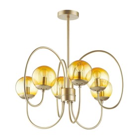 

Люстра SCARLETT, E14 6x60Вт, цвет золотой, желтый