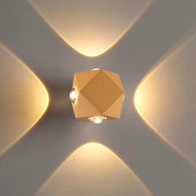 

Бра DIAMANTA, 8Вт LED, 3200К, 724лм, цвет золото