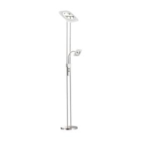 

Торшер SALUT, 24Вт LED, 3000К, 1600+320лм, цвет хром/белый