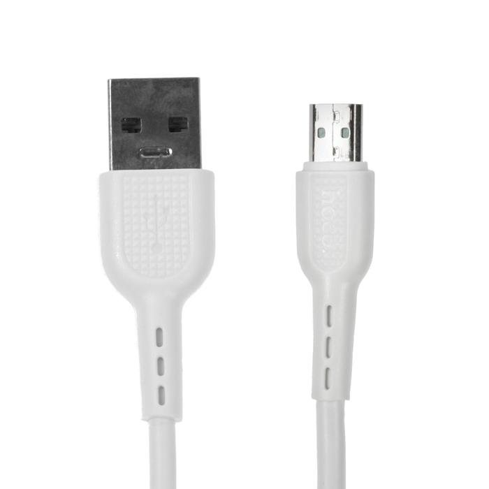 

Кабель Hoco X33, microUSB - USB, 4 А, 1 м, белый