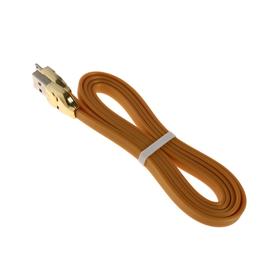 

Кабель Hoco U14, microUSB - USB, 2.4 А, 1.2 м, золотистый