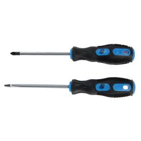 

УЦЕНКА Набор отверток TUNDRA, сатин, магнит, двухкомпонентные рукоятки, PH2 и SL6 х 100 мм, 2 шт.