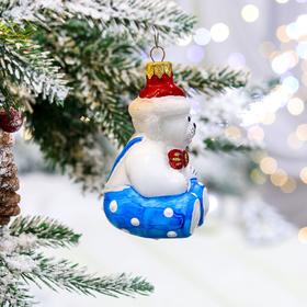 

Ёлочная игрушка "Мишка", 10.5 см, стекло