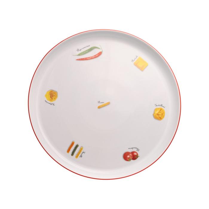 Блюдо круглое мелкое, декор «Паста», 34 см лоток прямоугольный декор паста 39 см