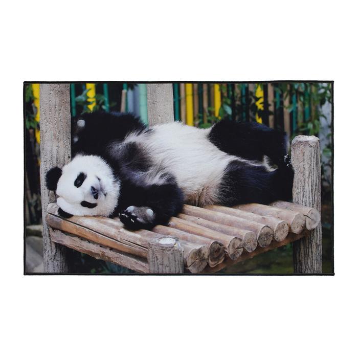 фото Коврик влаговпитывающий velur spa «панда», 50х80 см vortex