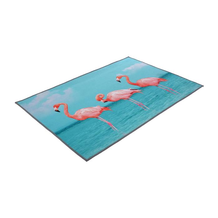 фото Коврик влаговпитывающий velur spa «фламинго», 60х90 см vortex
