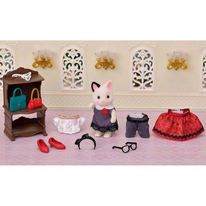 фото Игровой набор «кошка модница в городе и ее гардероб» sylvanian families