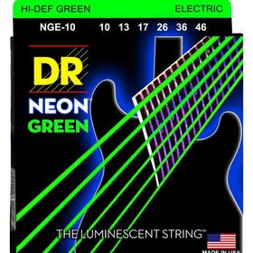 

Струны для электрогитары DR NGE - 10 - серия Hi - Def NEON зеленые светящиеся, Medium (10 - 46) 66