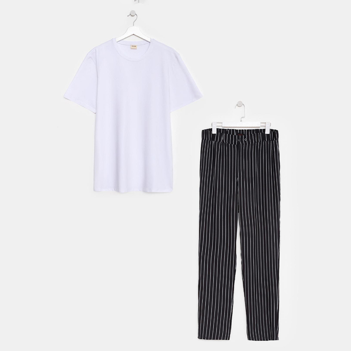 Пижама мужская MINAKU: Home collection цвет чёрный, р-р 56