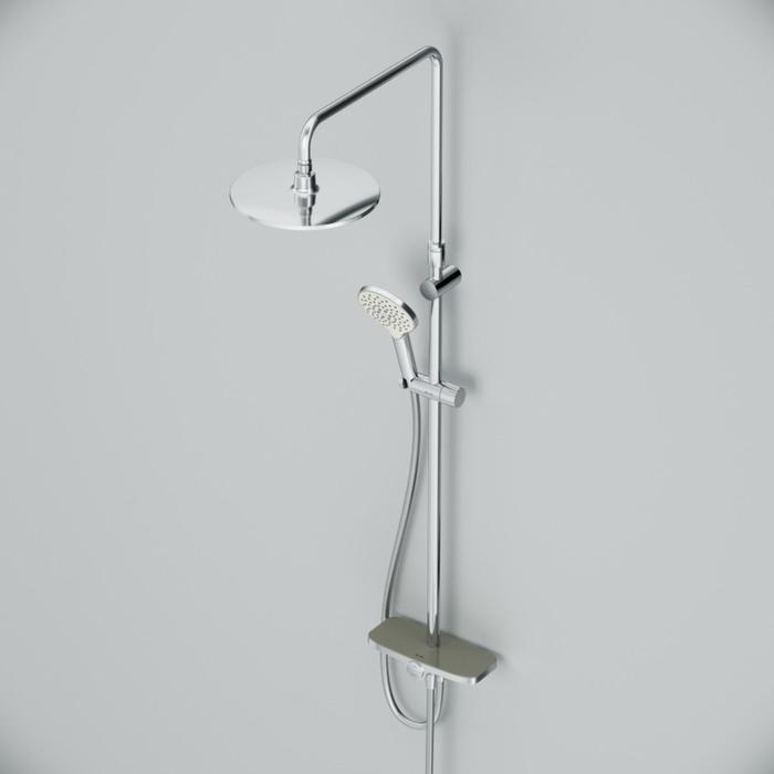 

Душевая система AM.PM Gem F0780200, тропический душ, ручная лейка, без излива, хром