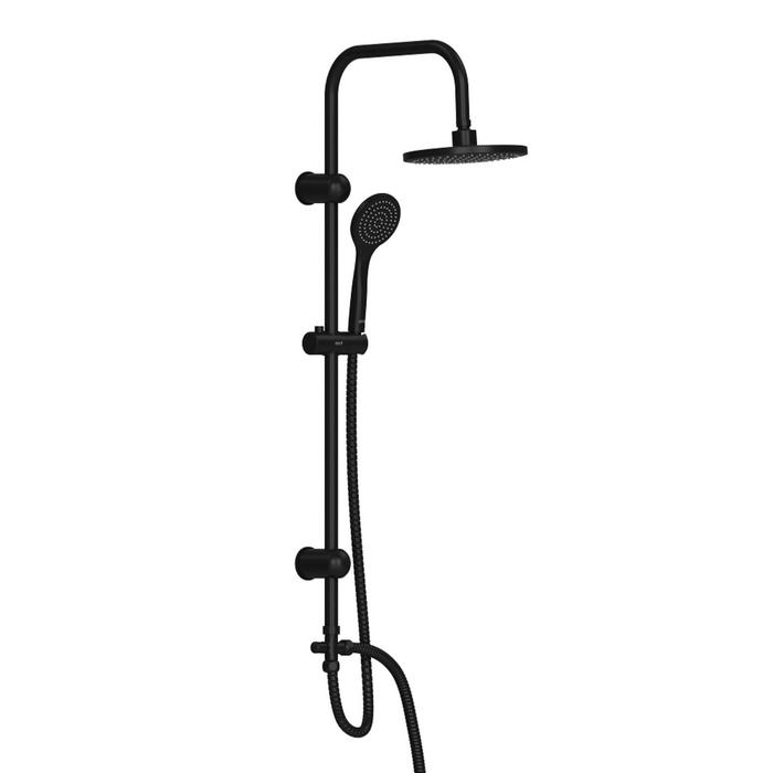 

Душевая система Dorff Comfort D0708010BL, тропический душ, смеситель, черный
