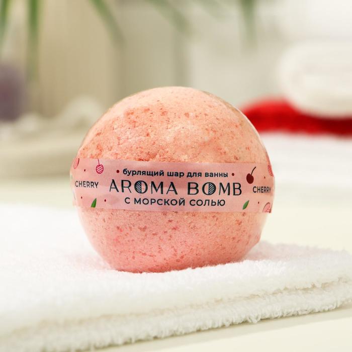 фото Бурлящий шарик для ванны «cherry», 160 г aroma soap