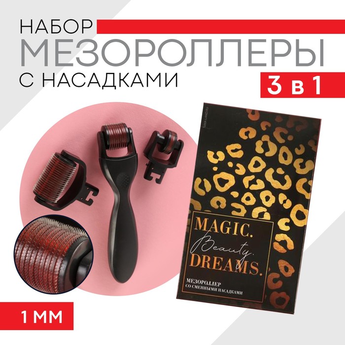 Набор мезороллер с насадками 