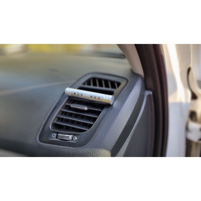 Ароматизатор в дефлектор Grand Caratt, металл, 8 см, лаванда, серебряный