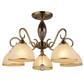

Люстра KL.0754-5-S AB, 5x60Вт E27, цвет бронза