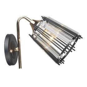 

Бра MD.4050-1-W BK+FGD, 1x60Вт E27, цвет чёрный