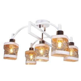 

Люстра MD.51503-5-S WH+FGD, 5x60Вт E27, цвет белый