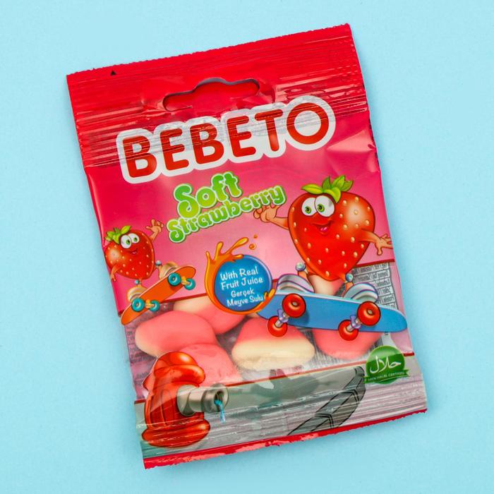 фото Жевательный мармелад bebeto микс, 6 вкусов ассорти, 18 г