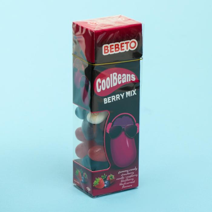 Жевательный мармелад BEBETO COOL BEANS BERRY MIX, 30 г жевательный мармелад bebeto berry mix 30г
