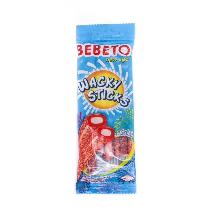 Жевательный мармелад BEBETO WACKY STICKS, 75 г жевательный мармелад bebeto sour sticks со вкусом колы 35 г