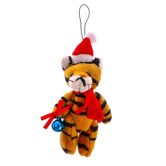 Мягкая игрушка «Новогодний тигр», на подвесе