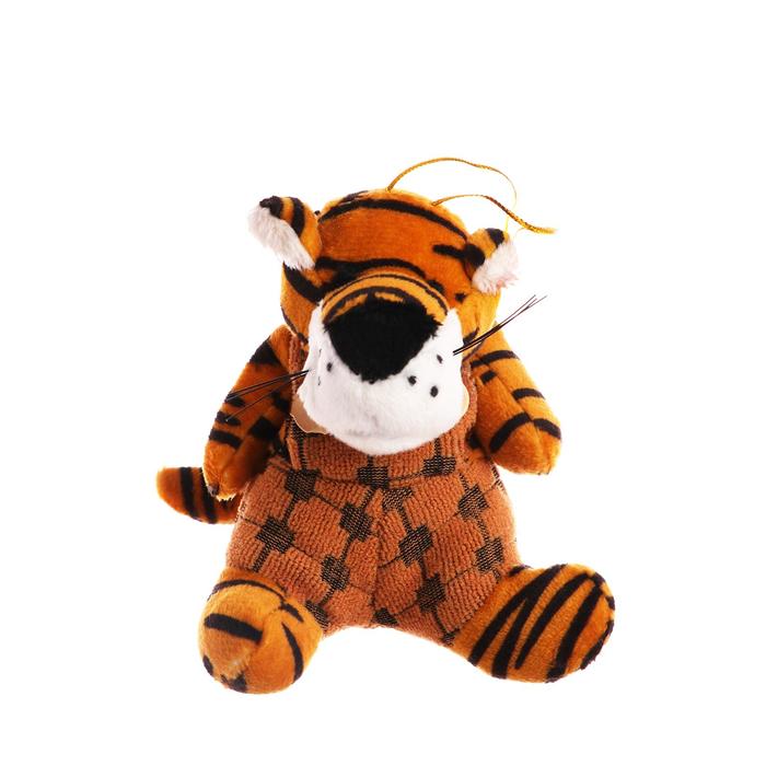 Мягкая игрушка «Тигр в шортиках», на подвесе, цвета МИКС