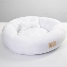 

Лежанка с косточкой, 45х35х11 см, белая
