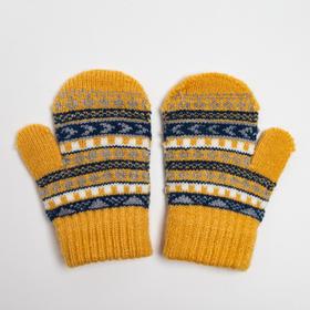 

Варежки детские, цвет жёлтый, размер 11 (1-3 года)