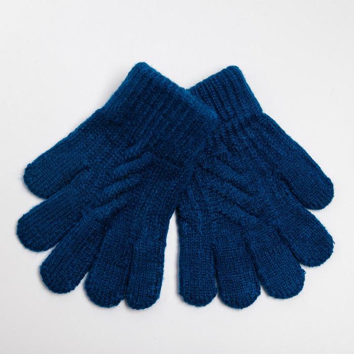 Перчатки детские, цвет синий, размер 16 (3-6 лет)