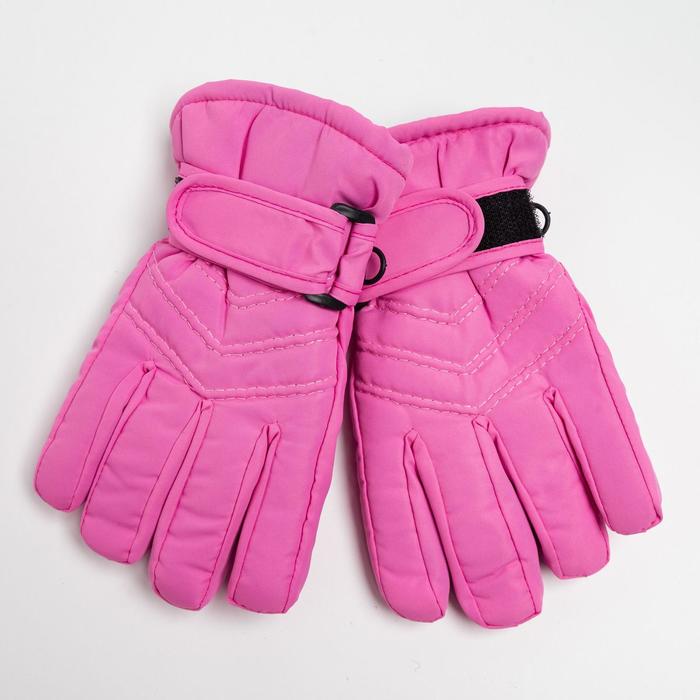 Перчатки детские, цвет розовый, размер 14 (3-6 лет)