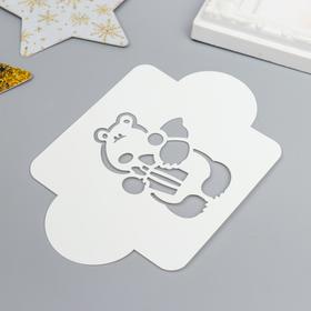 

Трафарет пластик "Мишка" 10х10 см