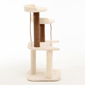 

Игровой комплес с когтеточками "Полумесяц", 62*73*160 см