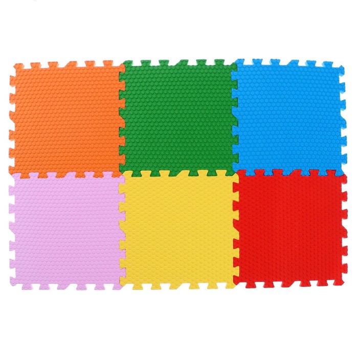 

Мягкий пол универсальный «Ассорти» 30х30х1,4, 6элементов