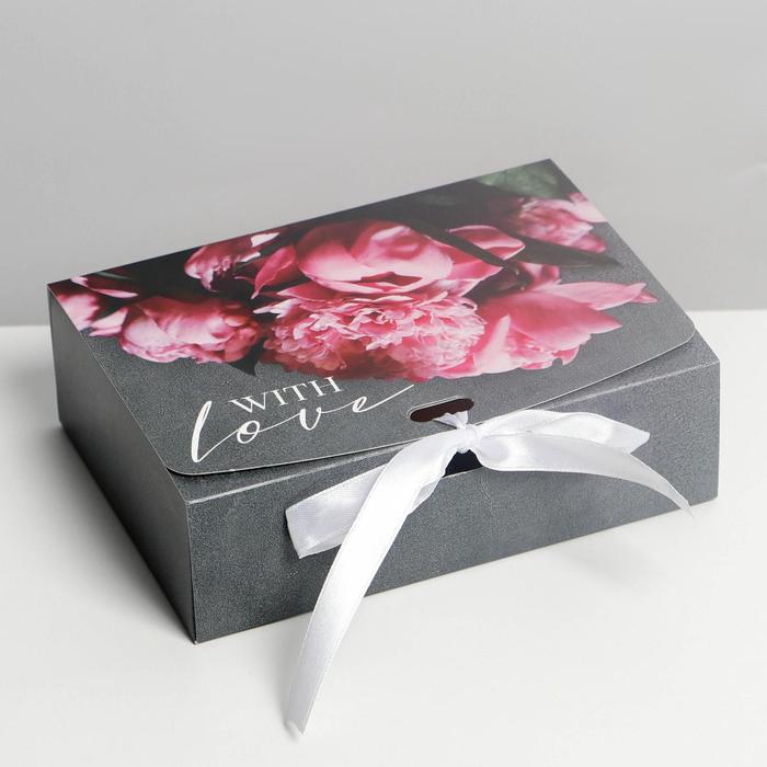 Коробка подарочная складная, упаковка, «Present», 16.5 х 12.5 х 5 см