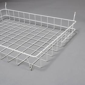 

Стойка прикассовая 60*45*180, 6 корзин, цвет белый
