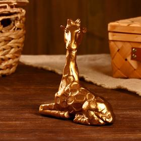 Сувенир 'Жираф' алюминий 19х6,4х22,2 см (золотое покрытие) Ош